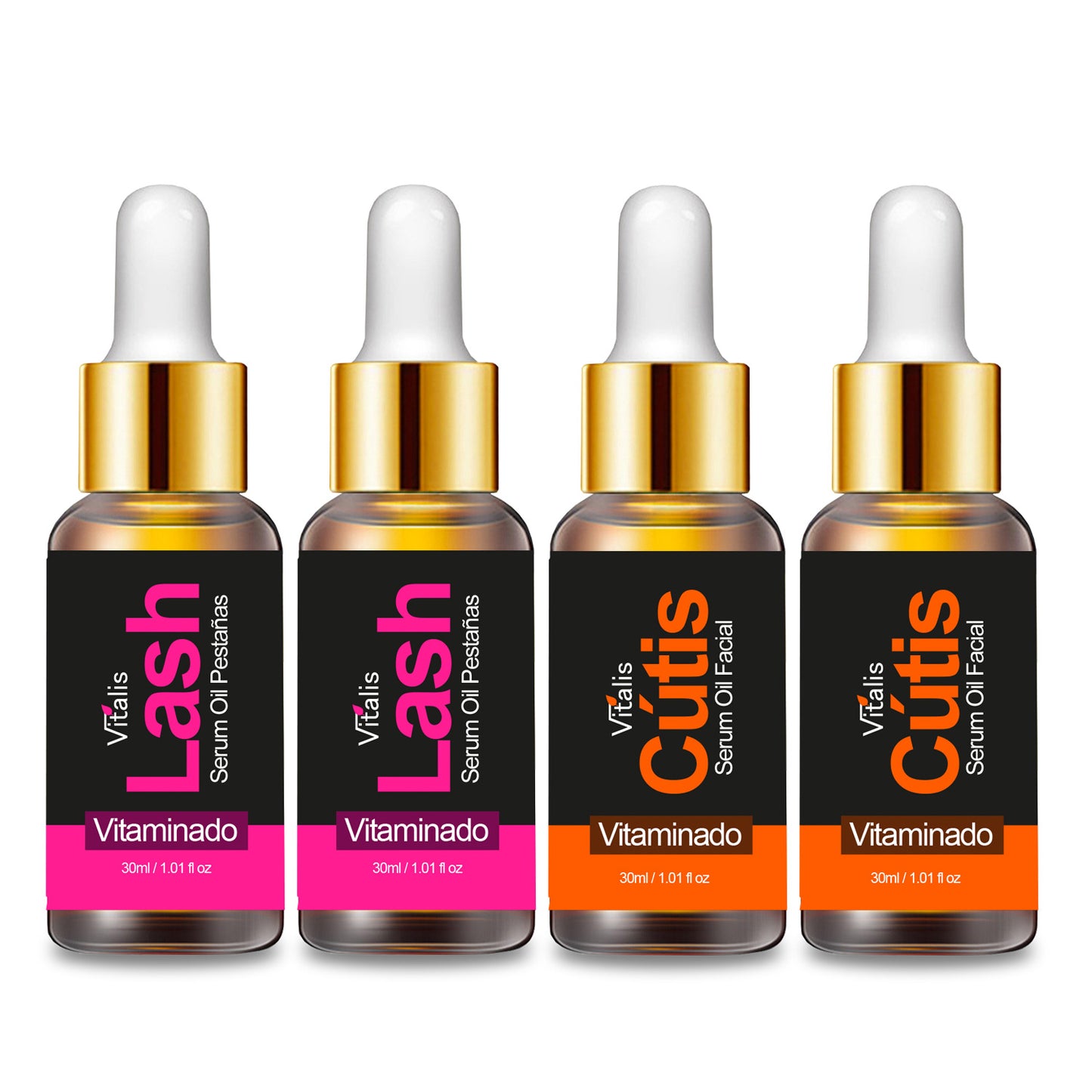 Kit 4 serums: 2 Pestañas + 2 Cútis
