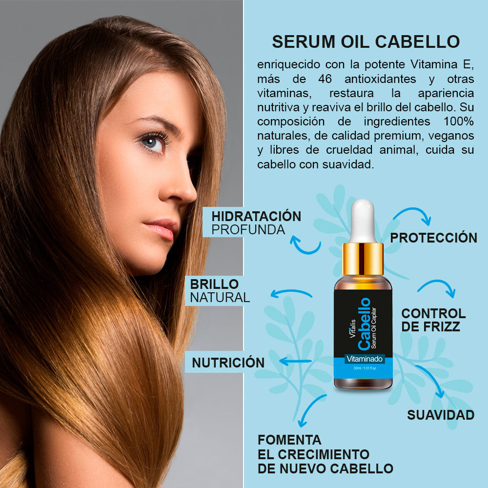 Serum capilar crecimiento intensivo - anticaída - reparación - fortalecedor - libre de minoxidil