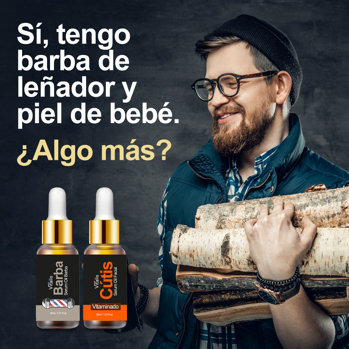 Serum Oil Barba y Bigote + Serum Cútis