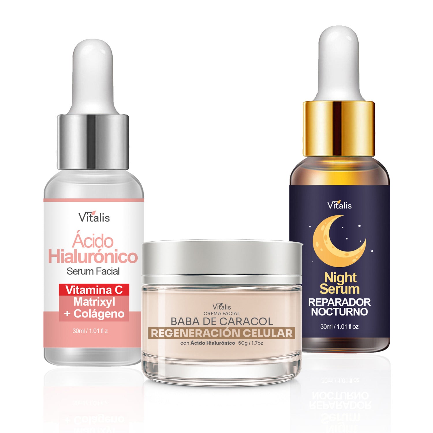 Kit Rejuvenecimiento Vitalis 45+ | Rutina Facial para Piel Madura