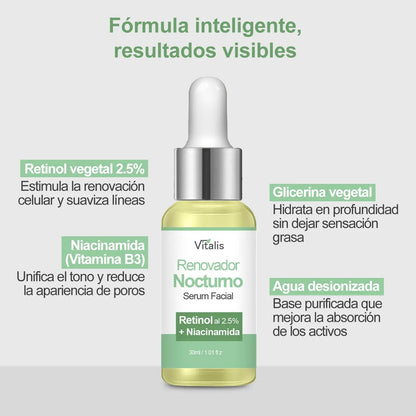 Serum Retinol B3 Natural Antiarrugas Alta Concentración 2.5%