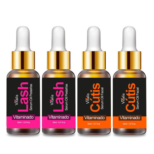 Kit 4 serums: 2 Pestañas + 2 Cútis