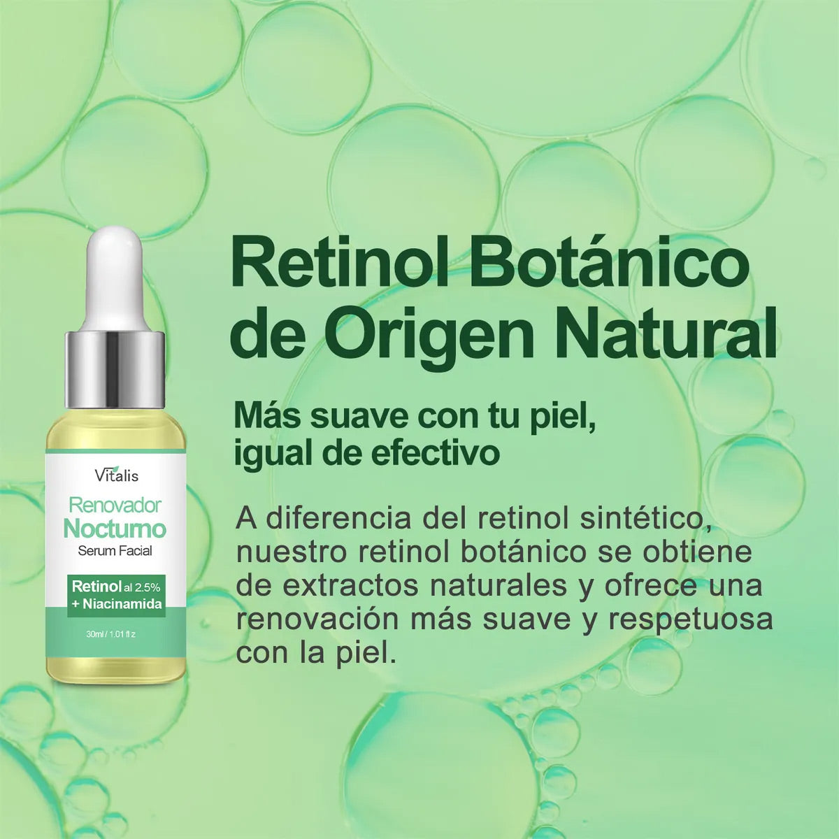 Serum Retinol B3 Natural Antiarrugas Alta Concentración 2.5%