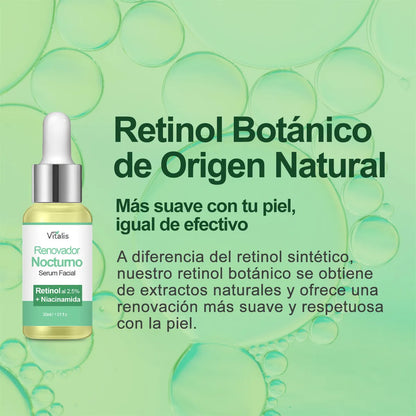 Serum Retinol B3 Natural Antiarrugas Alta Concentración 2.5%