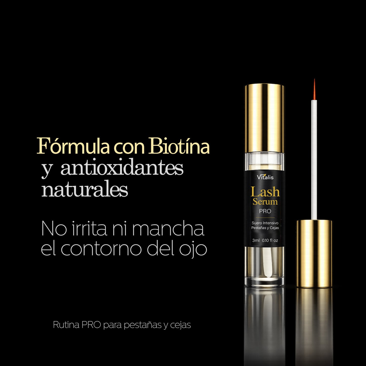Serum Crecimiento Pestañas Y Cejas Fortalecedor Biotina Vitalis Lash Pro