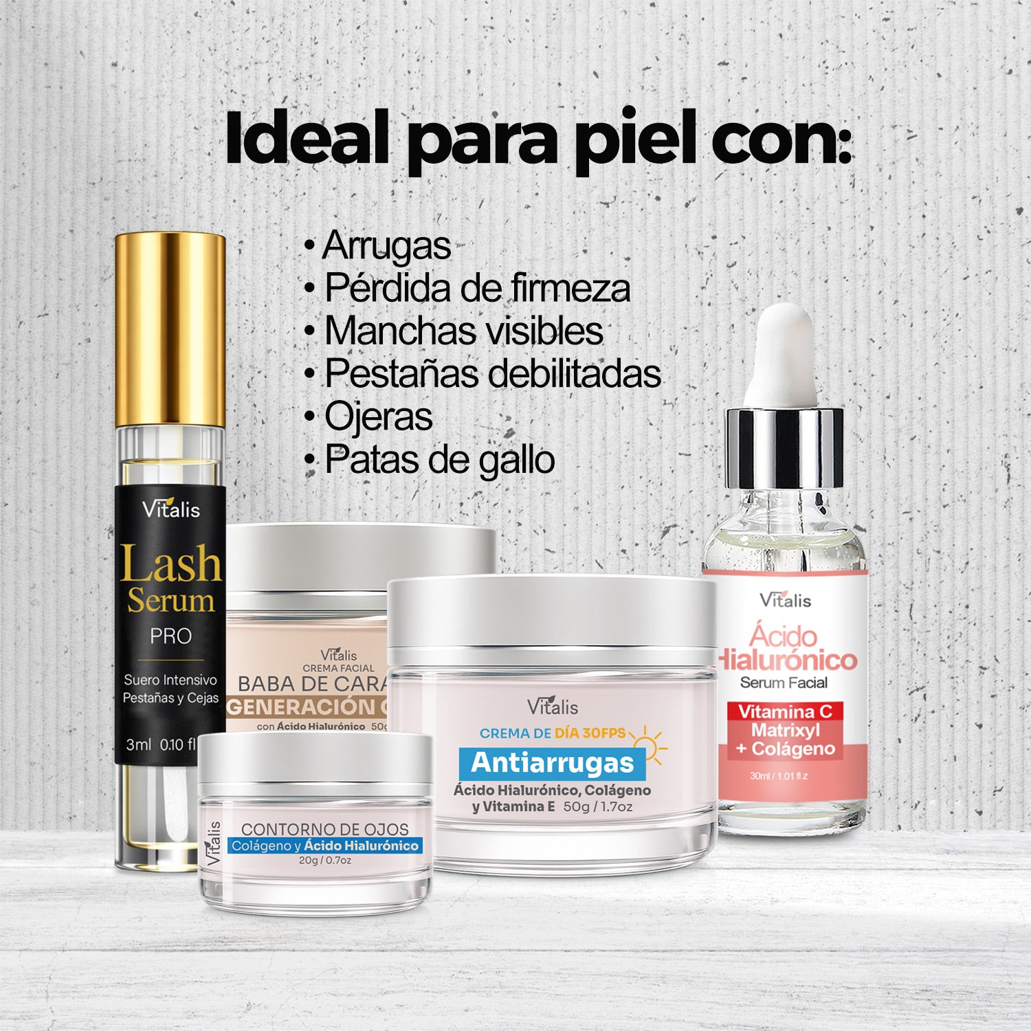 Kit Rejuvenecimiento Integral Vitalis 5 en 1