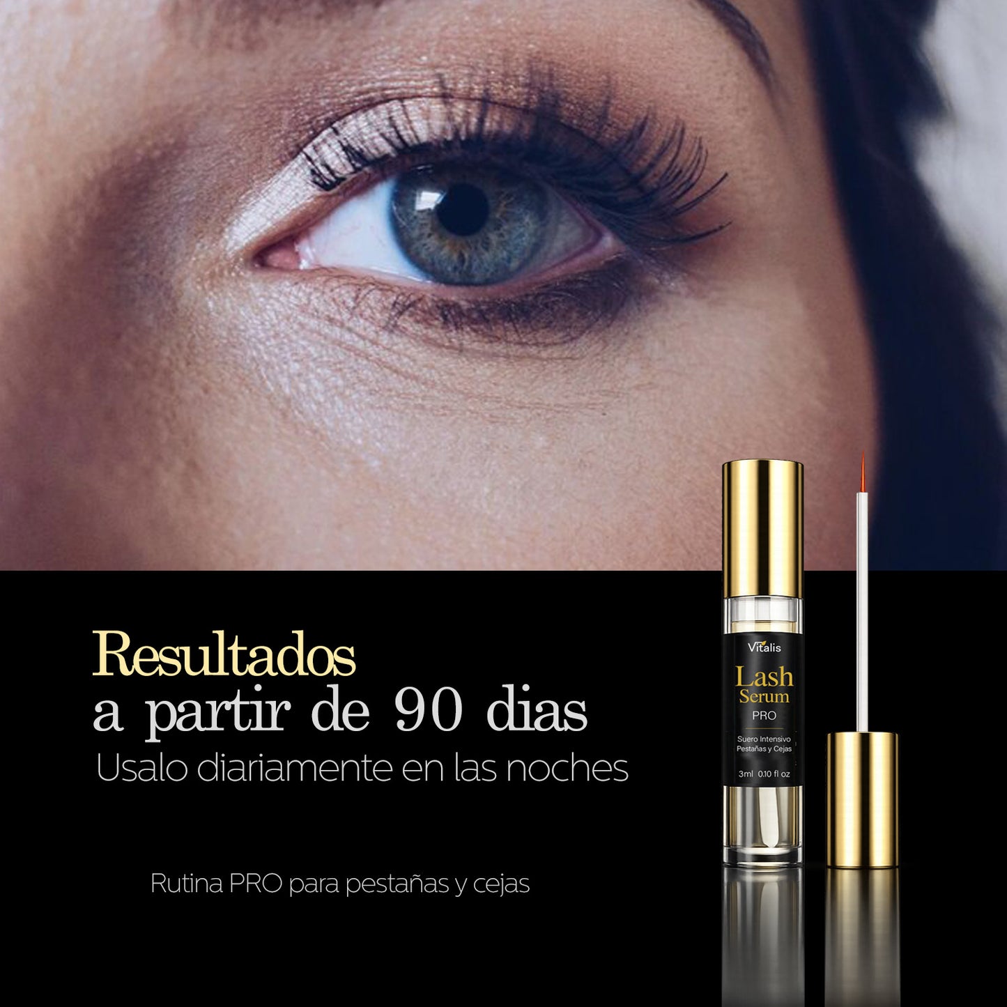 Serum Crecimiento Pestañas Y Cejas Fortalecedor Biotina Vitalis Lash Pro