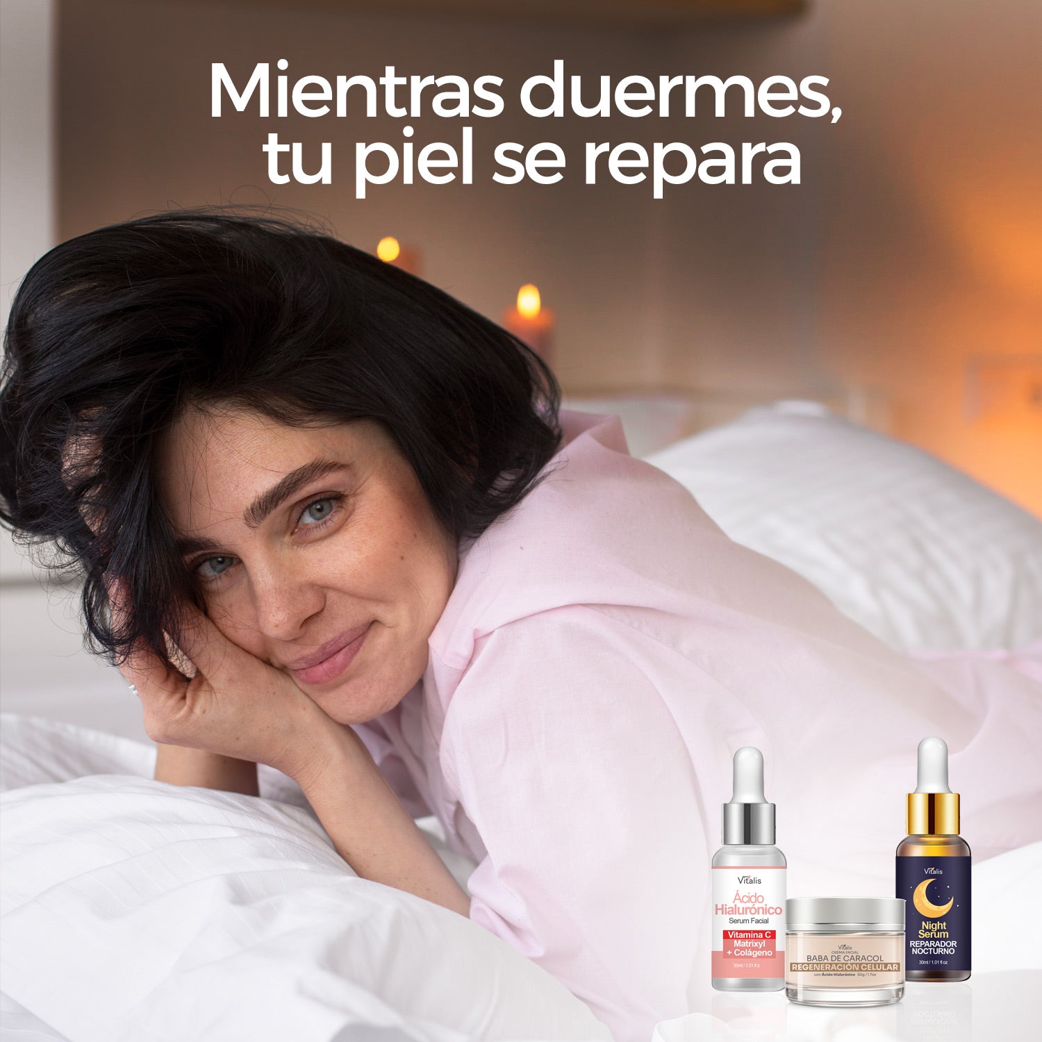 Kit Rejuvenecimiento Vitalis 45+ | Rutina Facial para Piel Madura