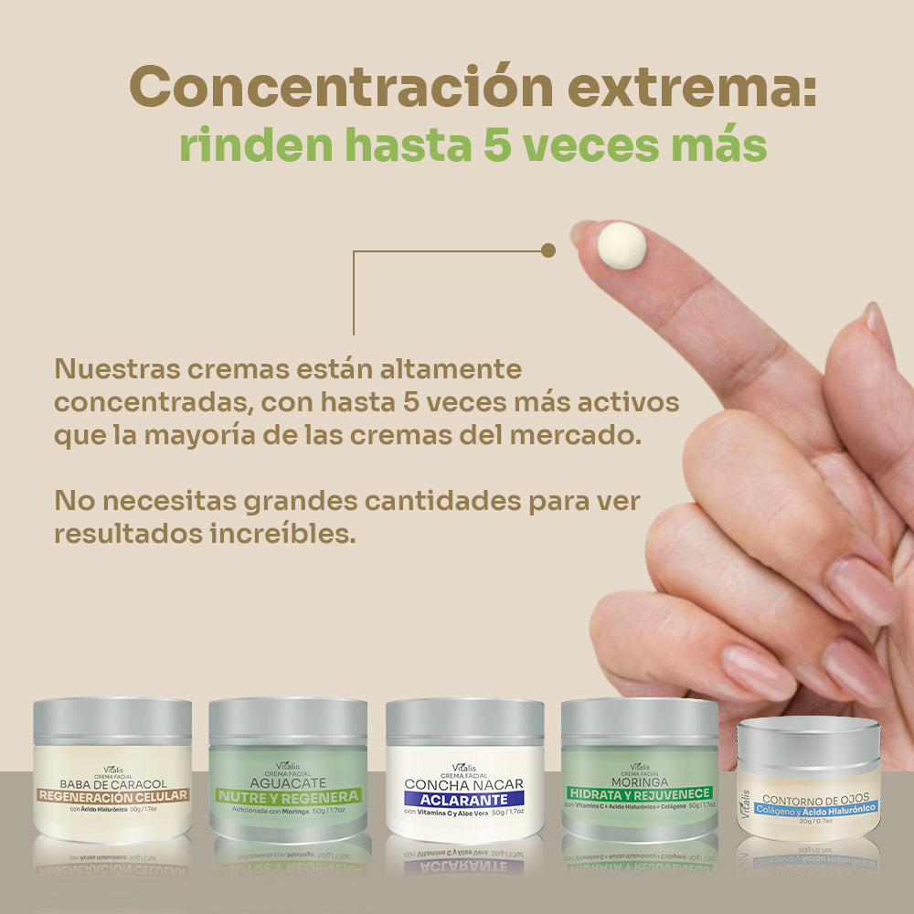 Crema Vitalis baba de caracol y acido hialurónico