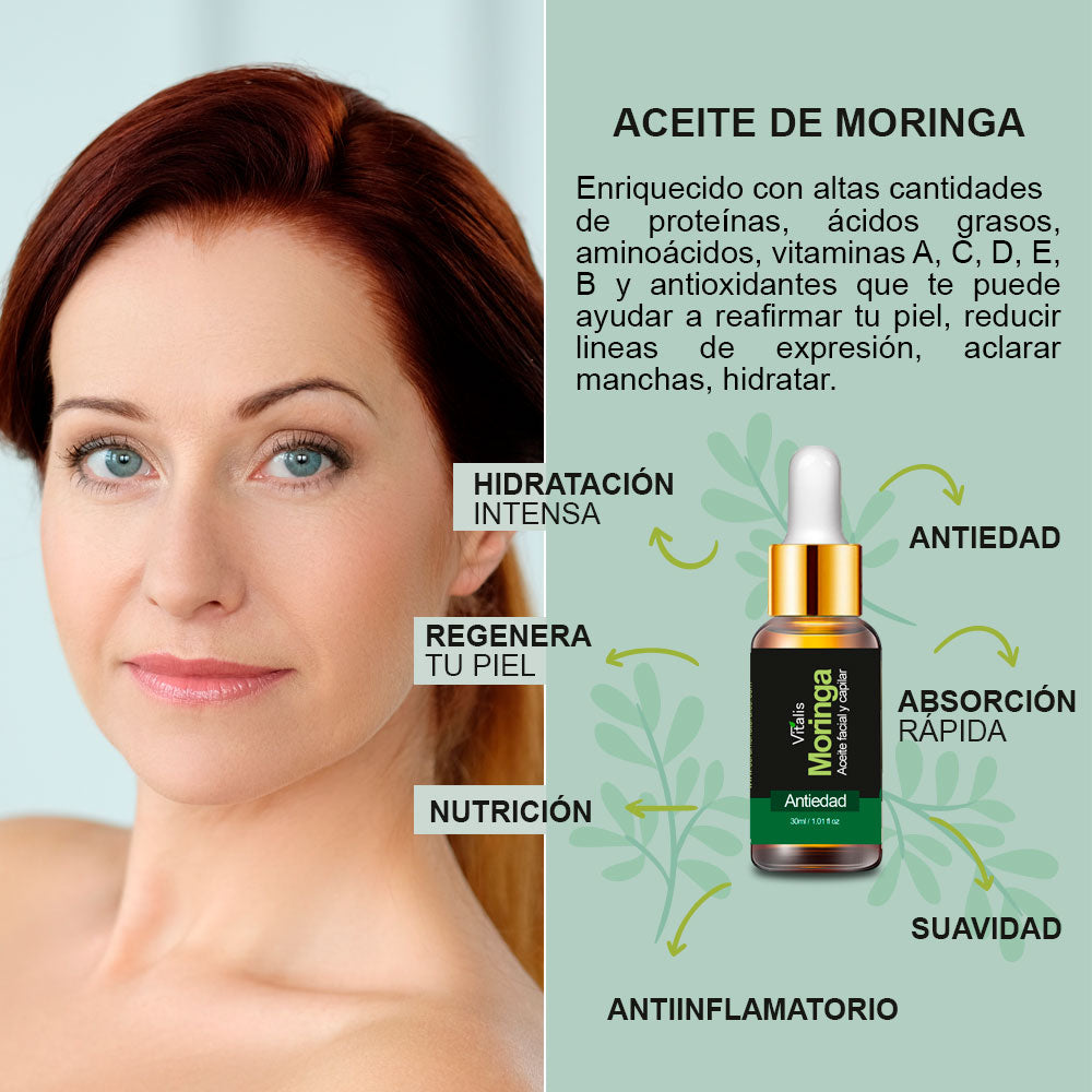 Serum Oil Barba y Bigote + Aceite de Moringa