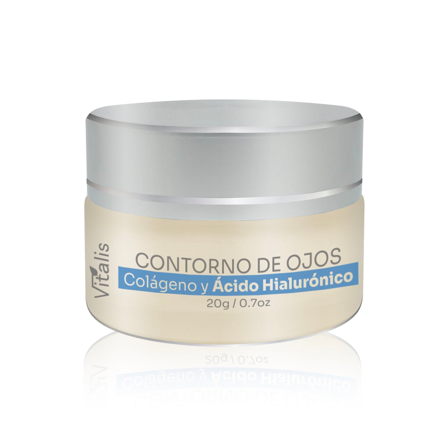 Vitalis crema contorno de ojos: Acido hialurónico +baba de caracol +Colageno, antiarrugas, ojeras, bolsas