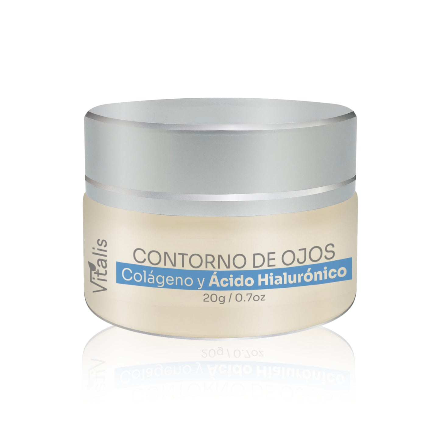 Vitalis crema contorno de ojos: Acido hialurónico +baba de caracol +Colageno, antiarrugas, ojeras, bolsas