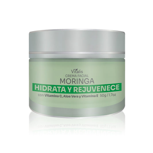 Crema Facial de Moringa + Hidratación y Cuidado Natural