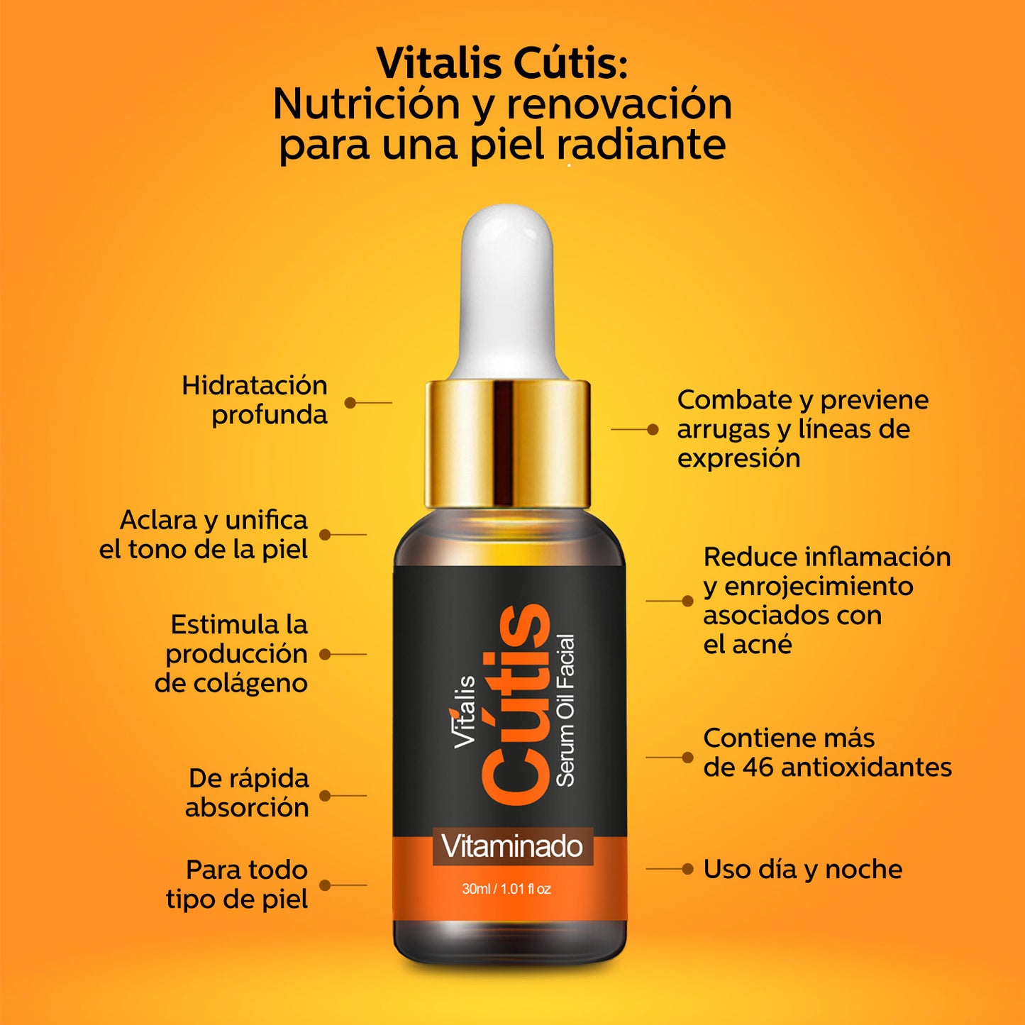 Kit Antiedad Vitamina C +baba De Caracol +acido Hialuronico +serum nocturno