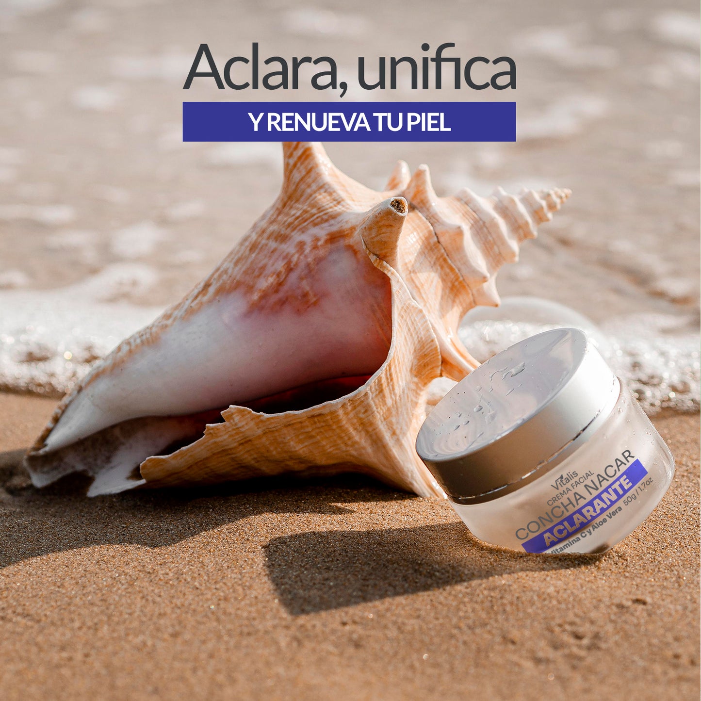 Crema Aclarante Repara Antimanchas Concha Nacar Y Vitamina C