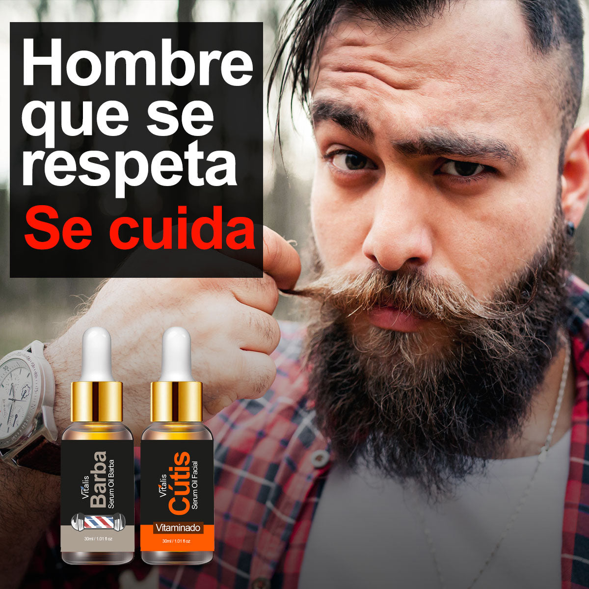 Serum Oil Barba y Bigote + Serum Cútis