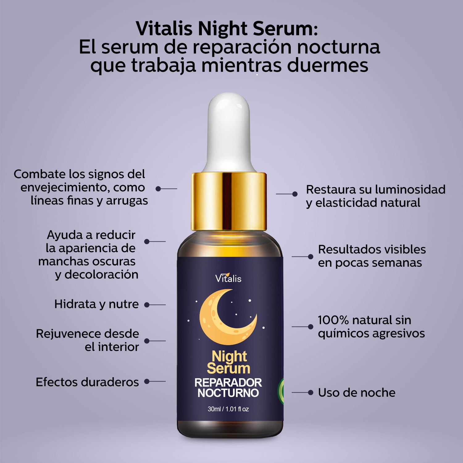 Kit Antiedad Vitamina C +baba De Caracol +acido Hialuronico +serum nocturno