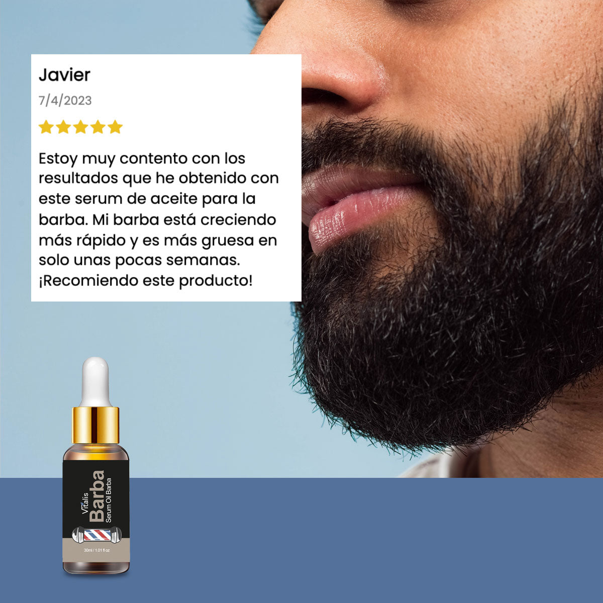 Serum Oil Barba y Bigote + Aceite de Moringa
